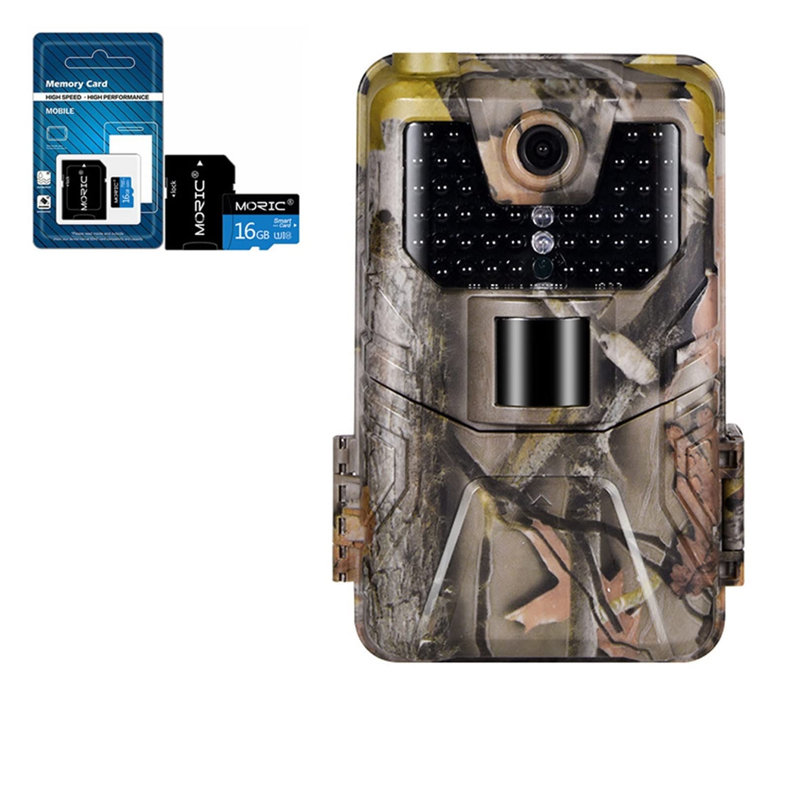 Rouroumaoyi HC-900A 36MP 2.7K Trail Camera - High Resolution Hunting Camera with PIR Sensor, Infrared Night Vision & Waterproof Design (Includes 32GB/16GB TF Card) - Perfect for Wildlife Monitoring, Outdoor Security & Hunting Adventures