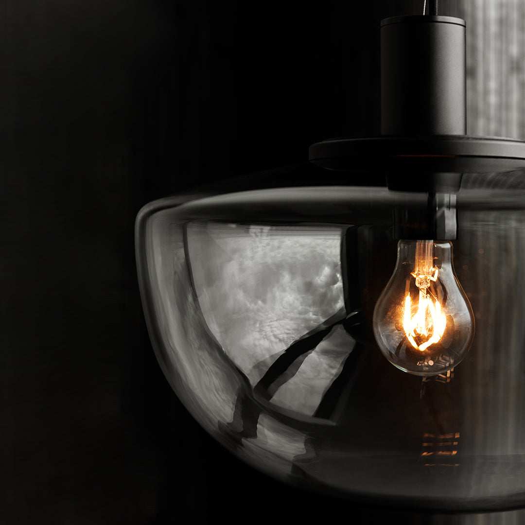Norm Architects Bank Pendant Light - Modern Scandinavian Hanging Lamp for Dining Room, Kitchen Island & Living Room Decor