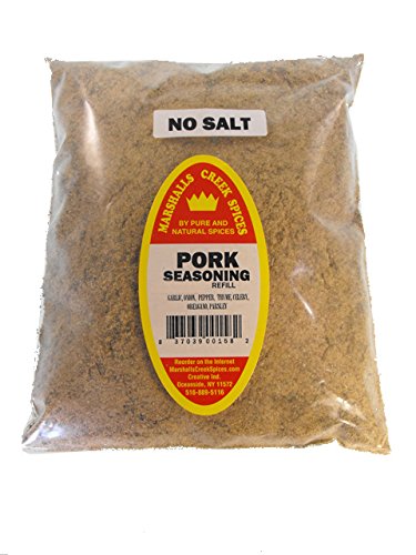 Marshalls Creek Kosher Pork Seasoning - No Salt Added, 11 oz Refill | Perfect for BBQ, Grilling & Roasting | USDA Certified Kosher Spice Blend
