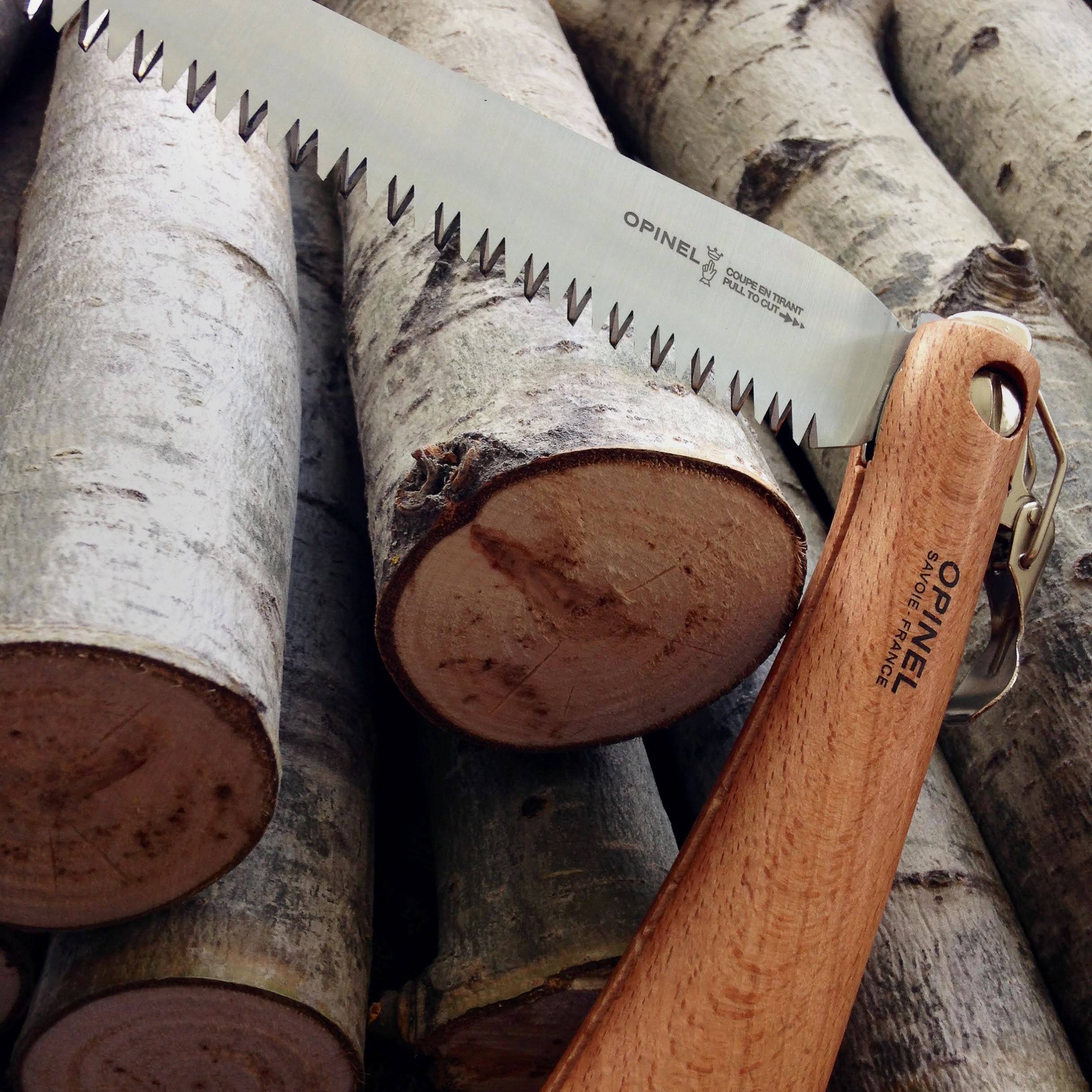 Best Opinel Folding Saw for Outdoor Camping, Hiking & Woodworking - High-Quality Portable Hand Saw for Pruning, Cutting & DIY Projects