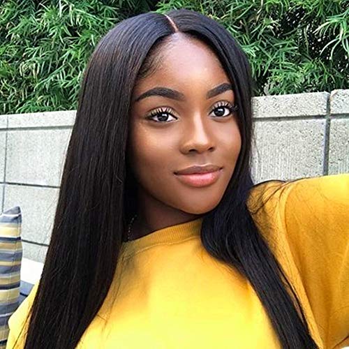 QUINLUX 18Inch HD Invisible Straight 360 Lace Front Human Hair Wig - Pre Plucked Bleached Knots, 150% Density Brazilian Remy Hair, Glueless Full Lace Wig for Women | Natural Look for Daily Wear, Parties & Special Occasions