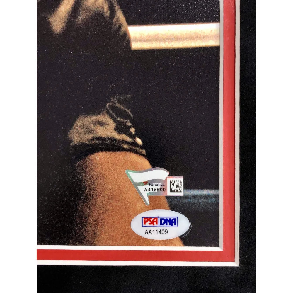 Iron Mike Tyson Autographed 16x20 Framed Photo - PSA/DNA Certified COA - Museum Quality Boxing Memorabilia - Perfect for Sports Collectors & Man Cave Decor