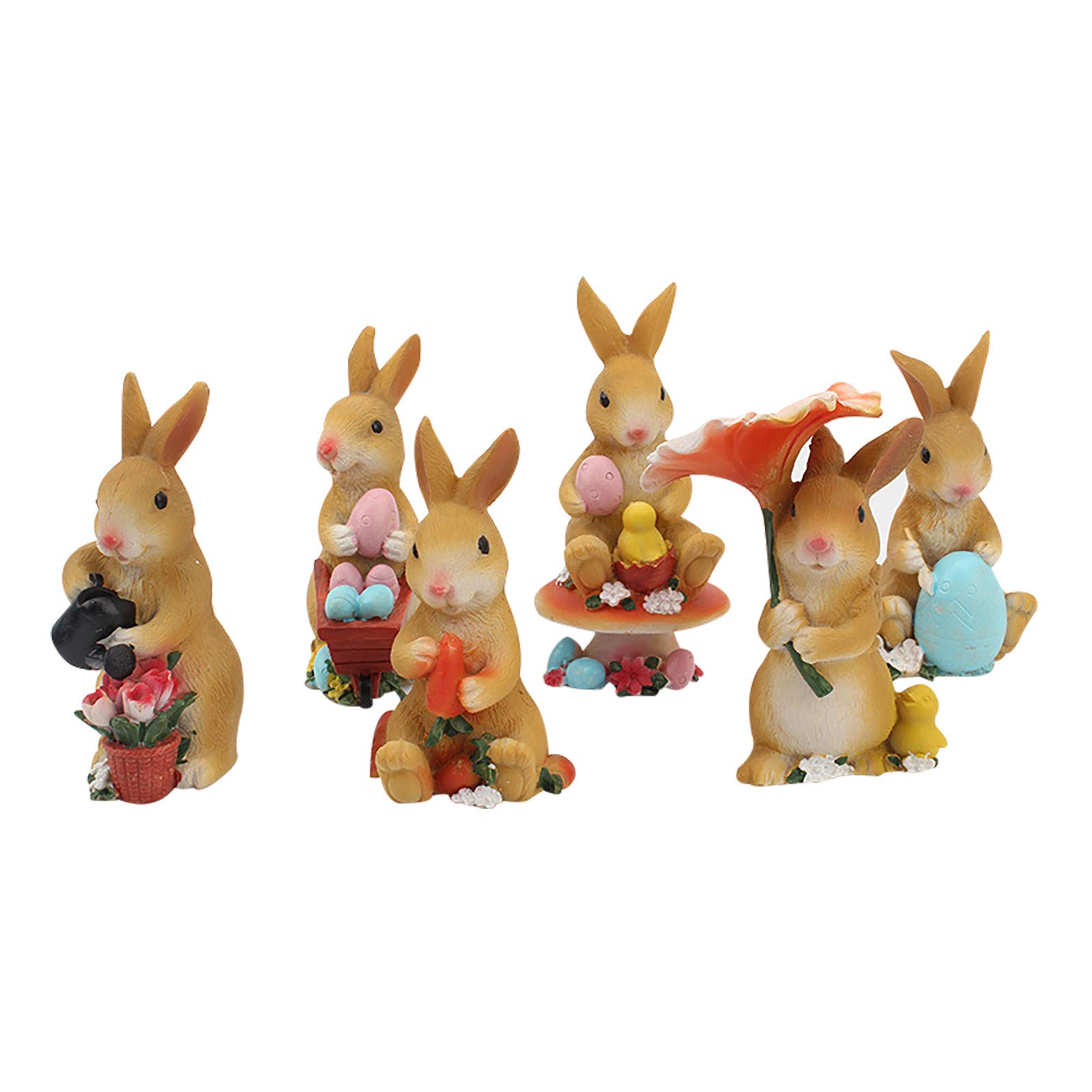 Easter Bunny Rabbit Decor - Cute Aesthetic Room Decor for Kids, Desktop Ornaments, Easter Egg Gifts & Hanging Wall Decorations - Perfect for Easter Party, Spring Home Decor, Children's Bedroom & Nursery Room