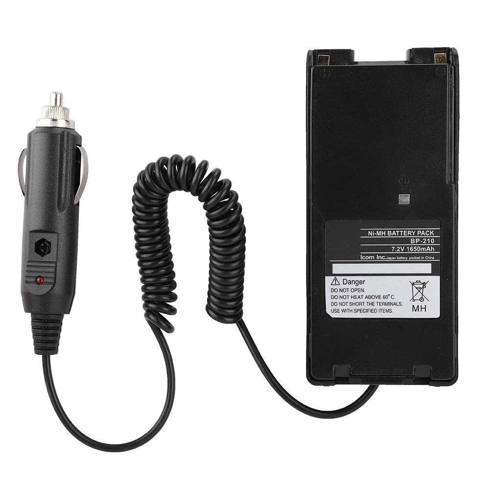 12V Car Radio Battery Adapter for ICOM IC-V8 IC-V82 IC-A6 IC-A24 IC-F3GT - Universal Power Supply for Mobile Ham Radios & Emergency Communication