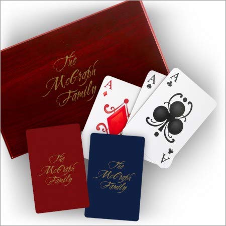 Personalized Boxed Playing Cards with Custom Name - Premium 3367 Deck for Poker, Blackjack & Family Game Nights