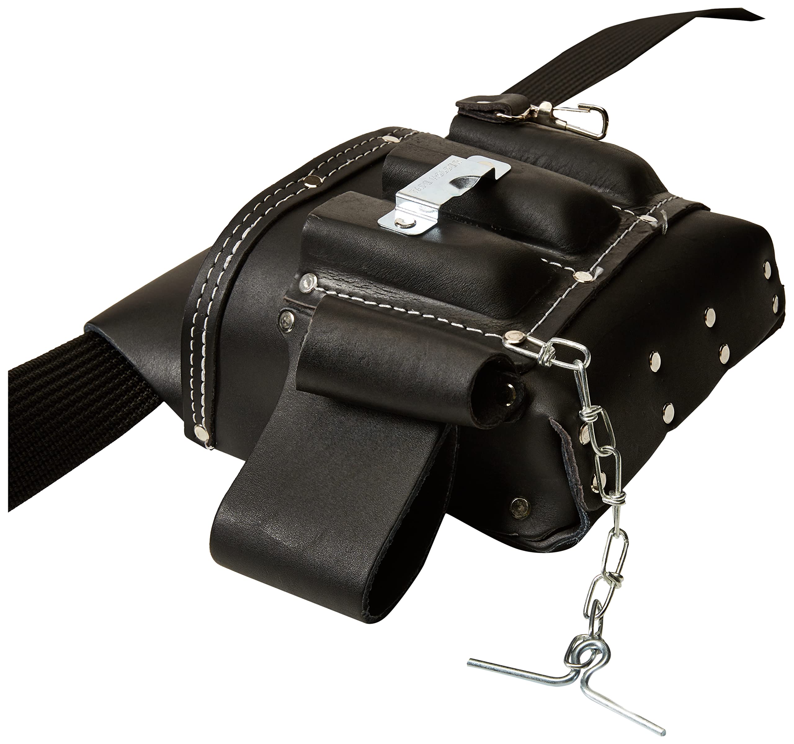 Heavy Duty Leather Tool Belt for Construction & Carpentry - 7 Pockets Work Utility Belt for Electricians, Plumbers & Handymen - Perfect for DIY Projects & Professional Job Sites