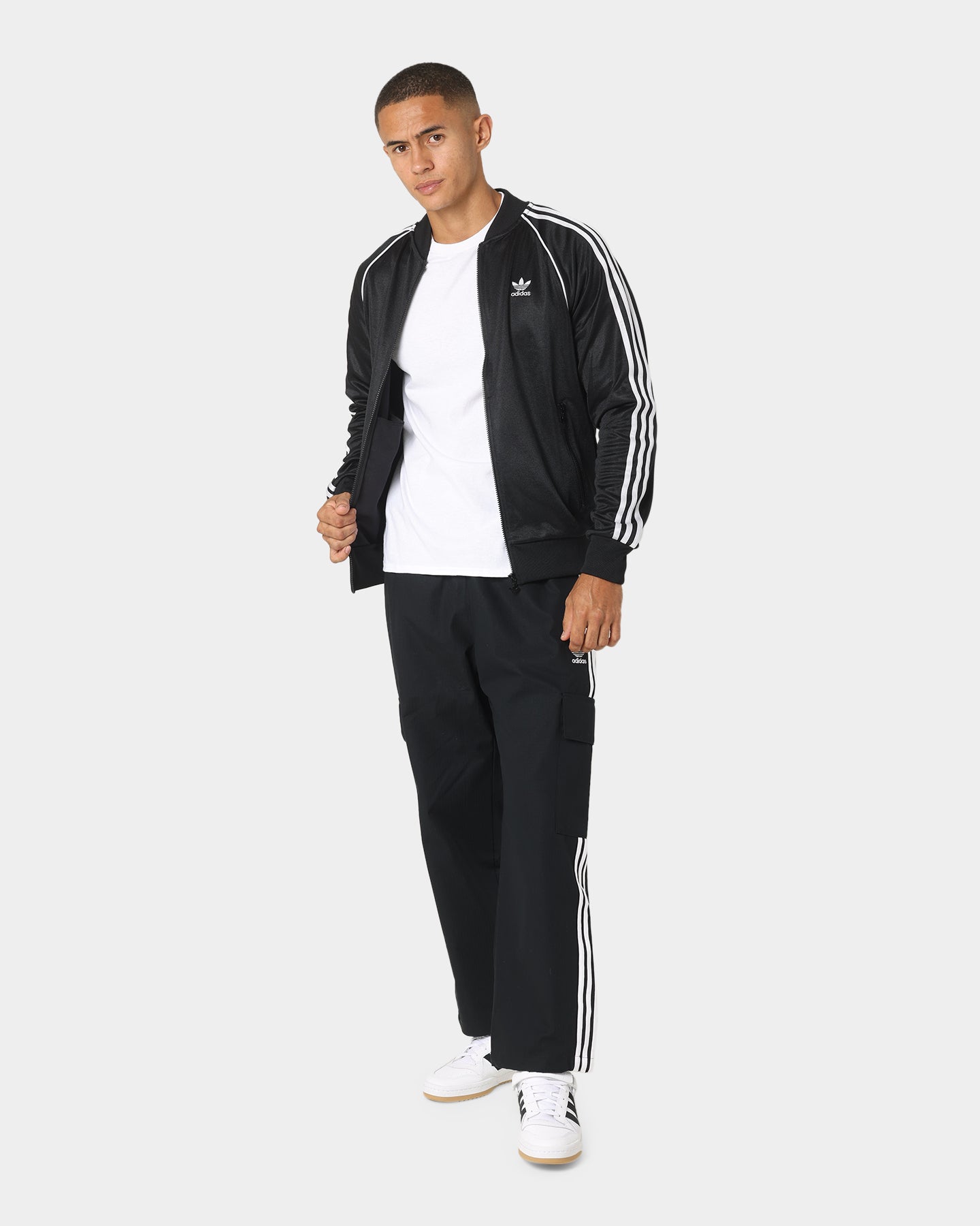 Adidas 3 Stripes Cargo Pants for Men - Black Tactical Military Style Joggers with Multiple Pockets | Perfect for Outdoor Activities, Hiking & Casual Wear