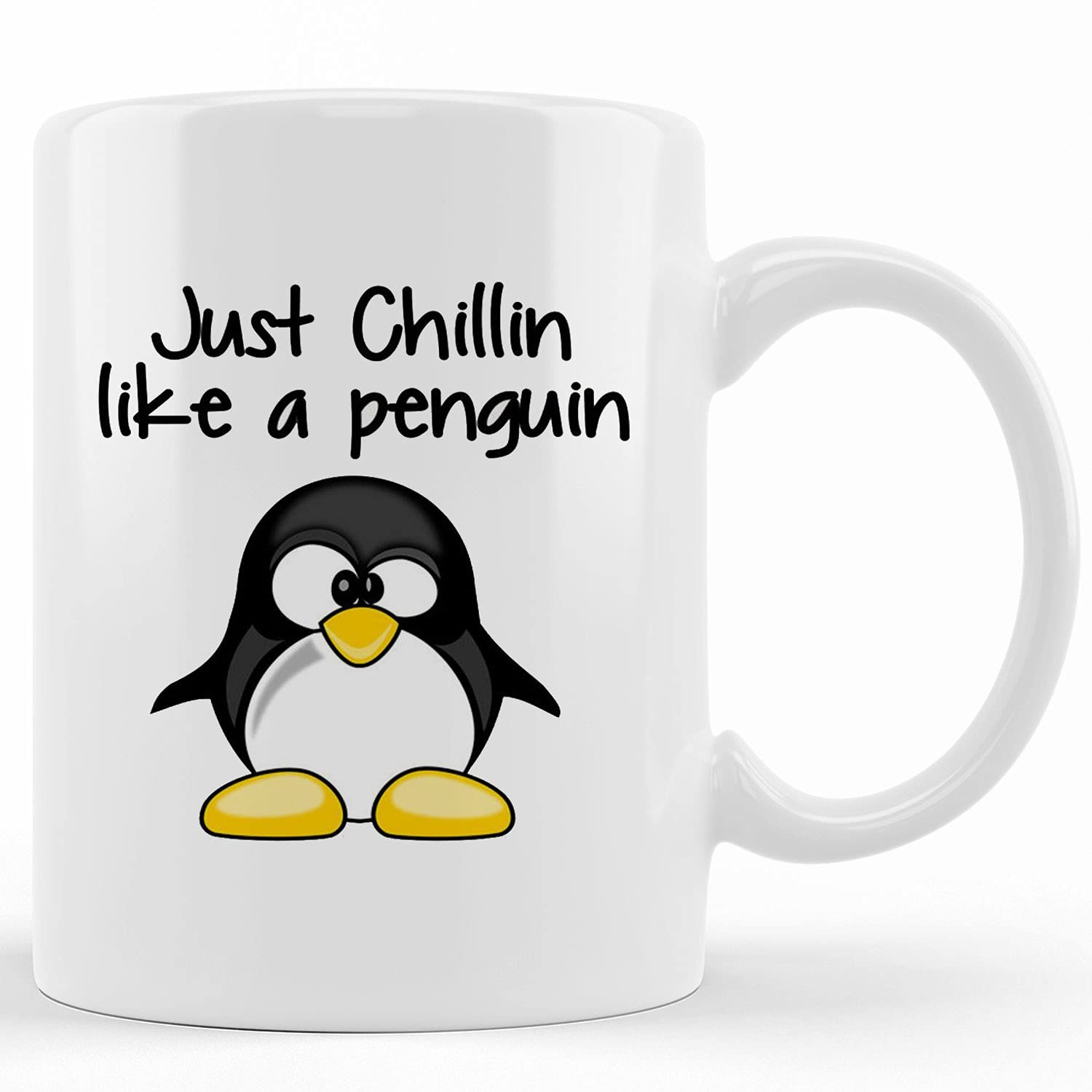 Ceramic Penguin Coffee Mug - 11oz & 15oz Cute Penguin Themed Tea Cup, Novelty Gift for Penguin Lovers - Perfect for Office, Home Use, Christmas Gifts & Coffee Lovers