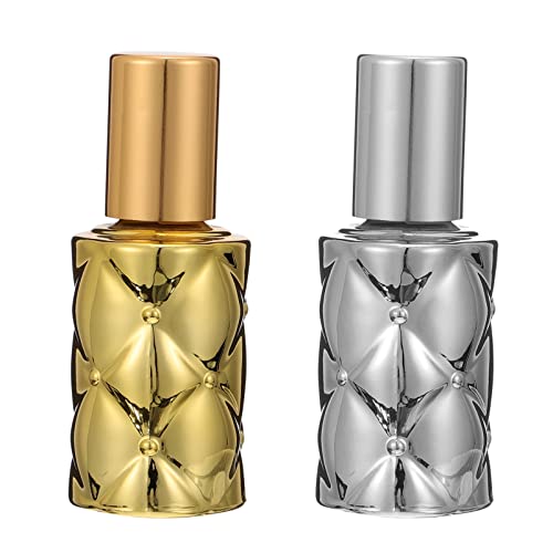 LALAFINA Refillable Glass Roll-On Perfume Bottle - Essential Oil Roller Bottle for Travel, Purse & Aromatherapy | Mini Perfume Container with Smooth Rollerball Applicator