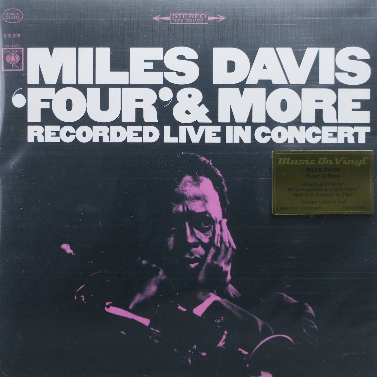 Miles Davis 'Four & More: Live in Concert' 180g Vinyl LP Record - Classic Jazz Music for Audiophiles & Collectors - Perfect for Home Listening & Gifts