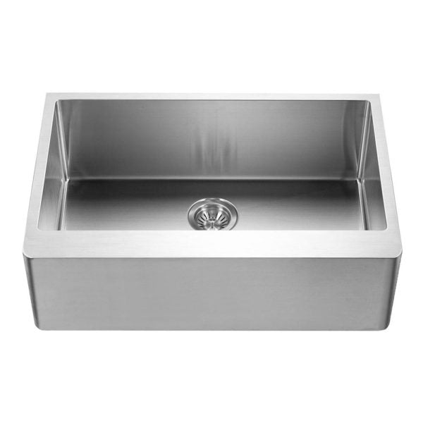 Hamat HUD 3020S Stainless Steel Apron Front Single Bowl Kitchen Sink - Perfect for Farmhouse Style Kitchens & Modern Home Renovations
