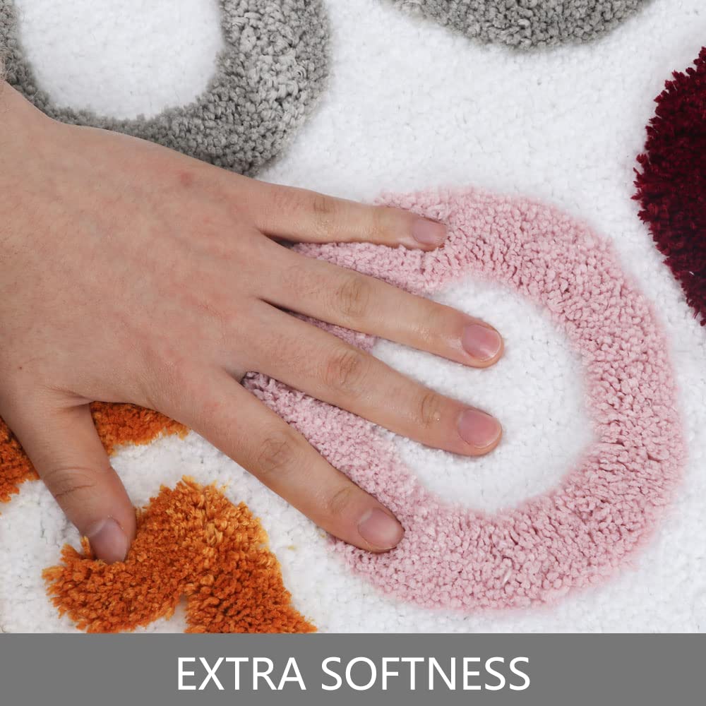 Non-Slip Absorbent Bath Mat - Funny Get Naked Bathroom Rug for Tub & Shower, Machine Washable, 32