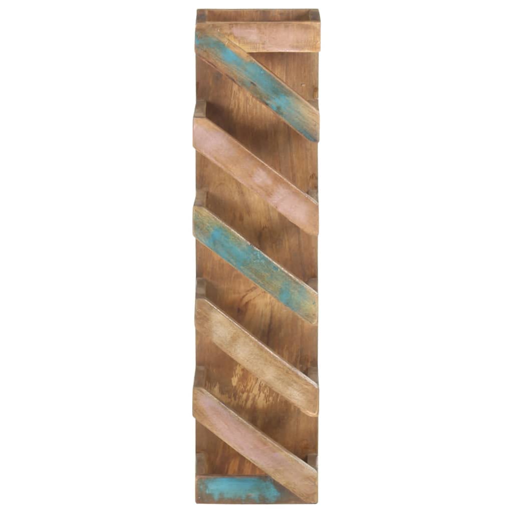 CHARMMA 5-Bottle Wine Rack - Solid Reclaimed Wood (3.6KG) - Perfect for Kitchen, Dining Room, Bar & Wine Cellar Storage