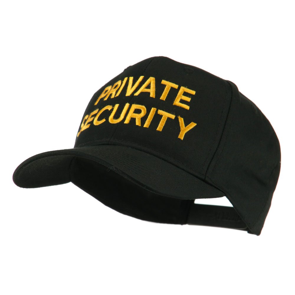 Private Security Embroidered Cap - Professional Tactical Hat for Security Guards & Law Enforcement - e4Hats.com | Ideal for Outdoor Patrol, Construction Sites & Private Security Work