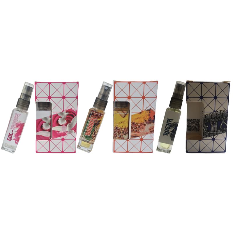 Luxury Unisex Eau De Parfum Set - 3 x 8ml Premium Long Lasting Fragrances by Raro Aroma | Designer Inspired Scents for Men & Women | Perfect for Travel, Gifts & Everyday Elegance
