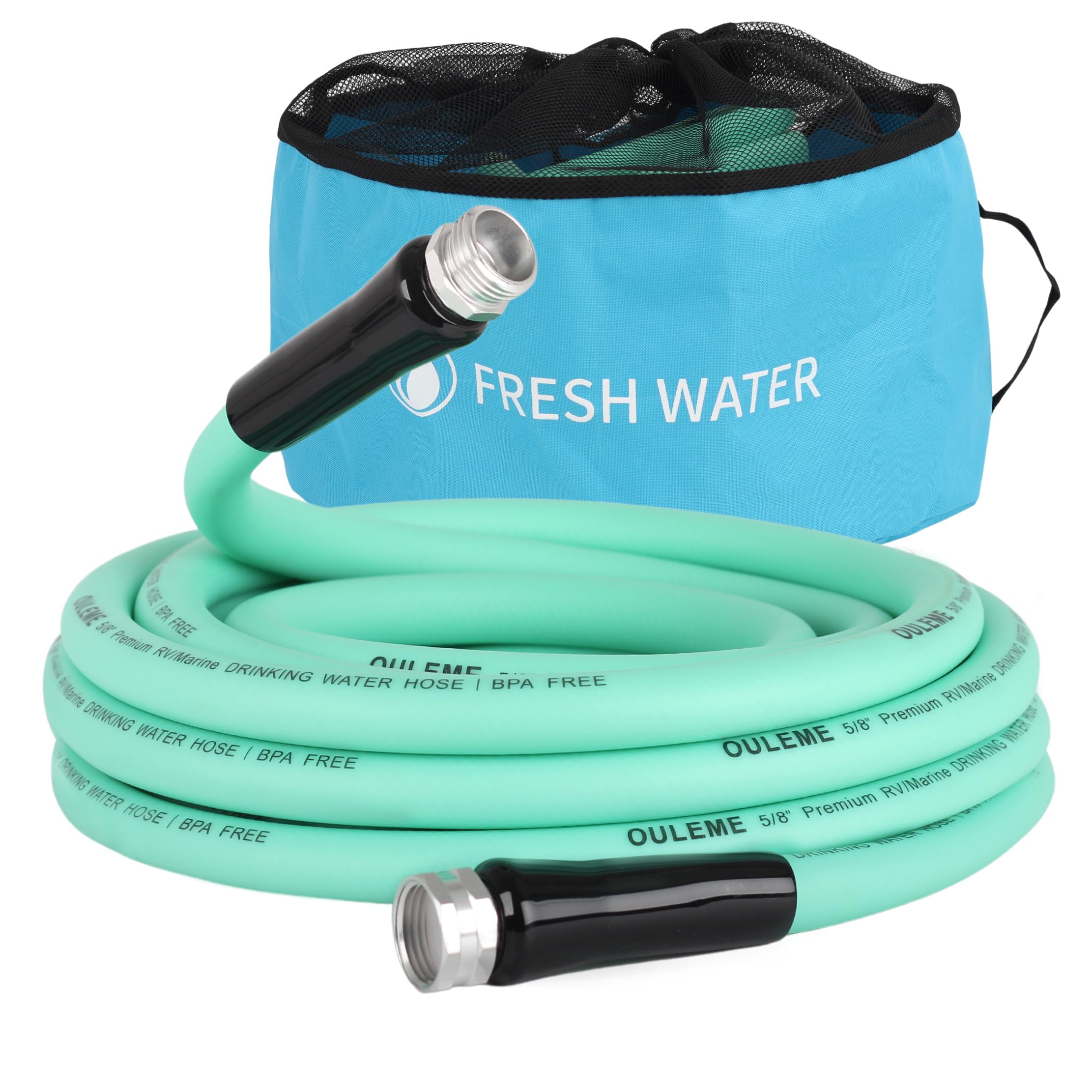 15ft Premium RV Water Hose with Storage Bag - 5/8