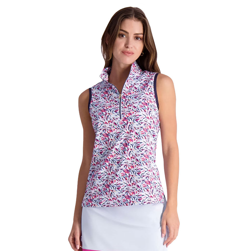 Fairway & Greene Darcy Sleeveless Women's Golf Polo Shirt - Moisture Wicking & UV Protection for Hot Weather Golfing & Outdoor Sports