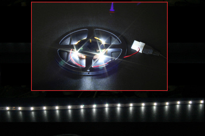 HT 30/60 LED Flexible Light Strip 39/78 inch 12V White 6500K - Perfect for Home Decoration, Under Cabinet Lighting, and DIY Projects