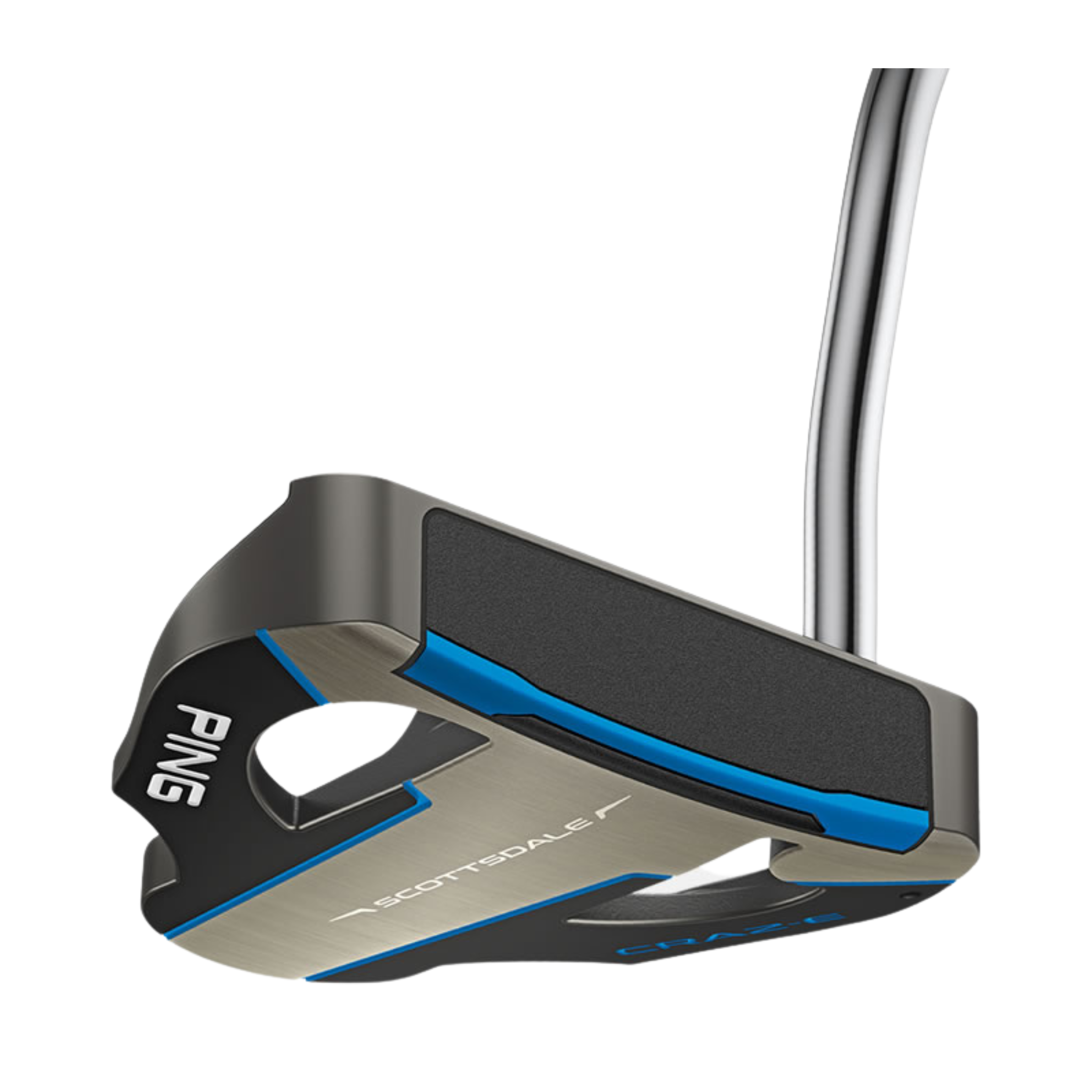 PING 2025 Scottsdale Craz-E CB Putter - Left Handed Golf Club for Precision Putting | Perfect for Greenside & Tournament Play