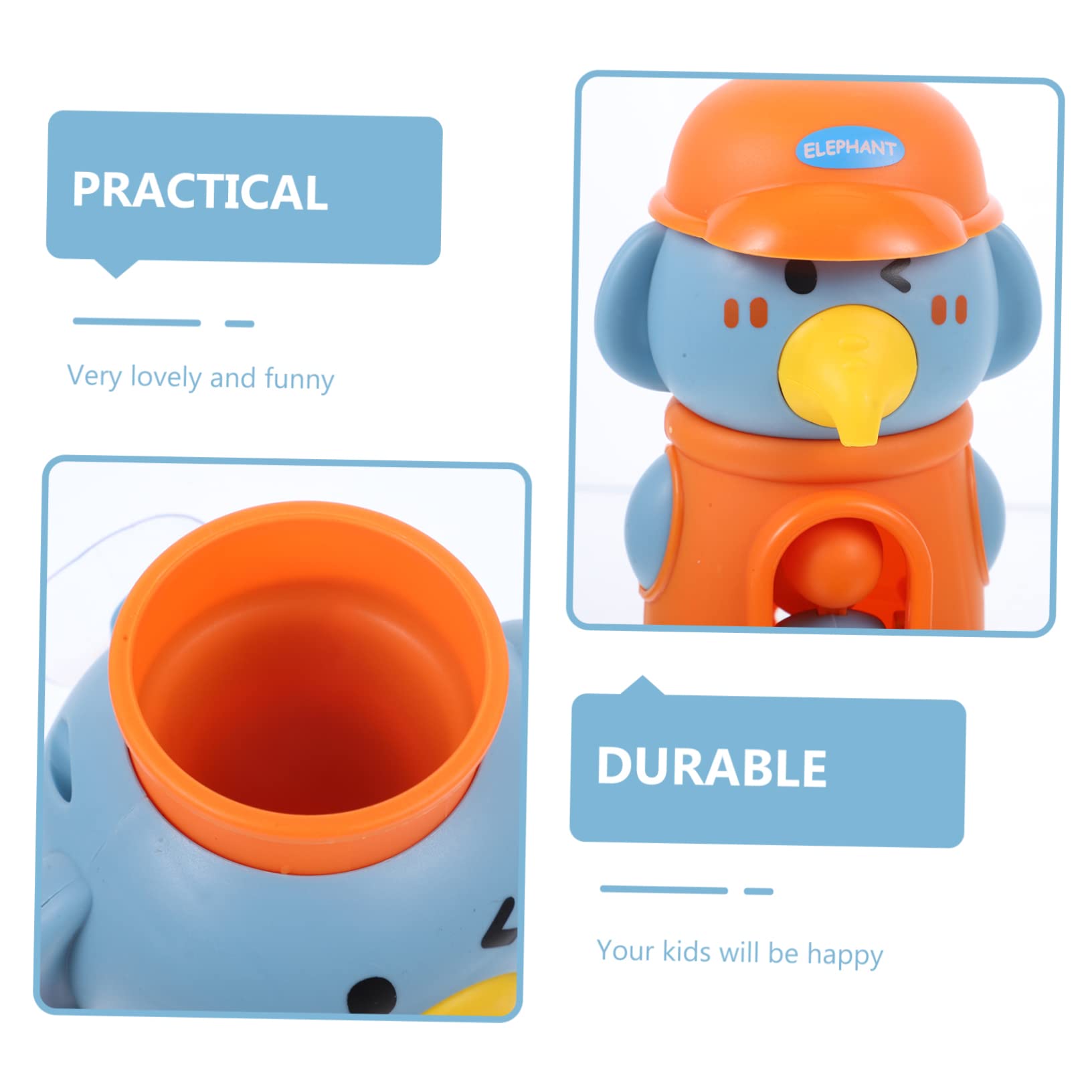 HEMOTON Rotatable Elephant Bath Toy for Kids - Fun Water Play Plastic Tub Toys for Toddlers & Babies - Perfect for Bathtime, Pool, and Beach Play