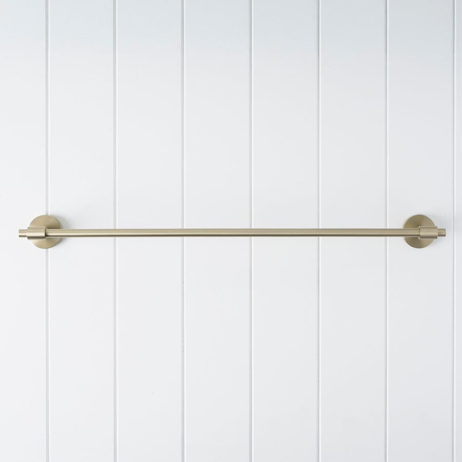 600mm Warm Brushed Nickel Towel Rail - Premium Bathroom Heated Towel Warmer for Modern Homes - Perfect for Bathrooms, Spas, and Luxury Hotels