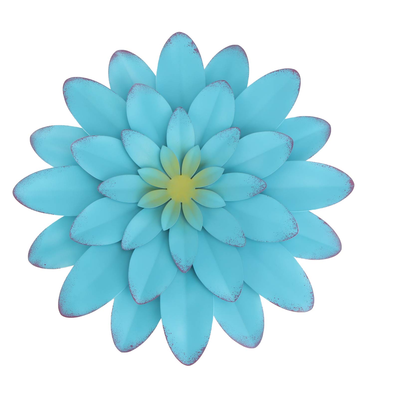 Yardwe Wrought Iron Flower Wall Hanging - Indoor Decor for Living Room