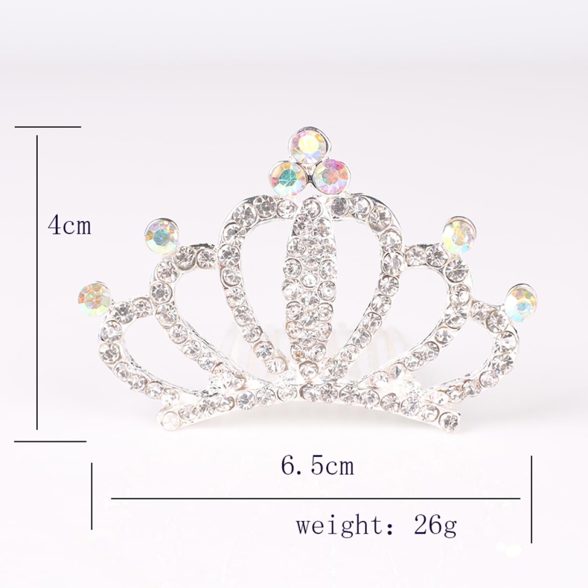 Beavorty Silver Bridal Tiara Headpiece – Floral Wedding Crown for Bride, Pageant, Girls Hair Accessories | Elegant Diamond Headgear for Weddings, Prom, Special Occasions