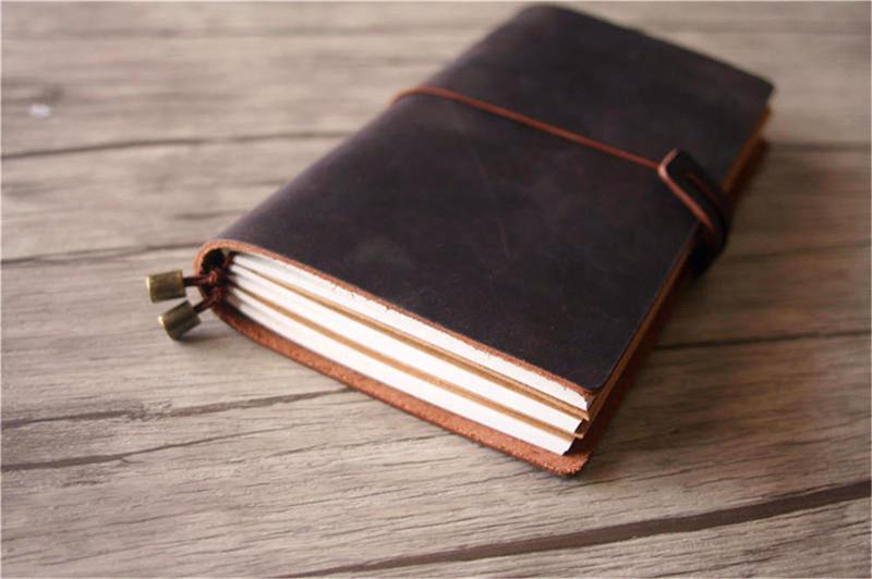 Custom Leather Travelers Notebook for Journaling & Planning - Handmade Refillable Notebook Cover for Bullet Journals, Planners & Sketchbooks - Perfect for Travel, Work & Daily Organization
