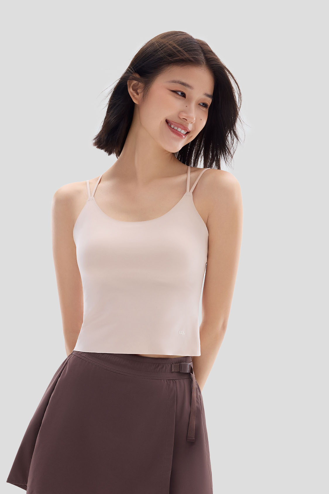 Bare Women's Seamless Lightweight Bra Tank Top - Comfortable Wireless Bralette for Yoga, Workout & Everyday Wear