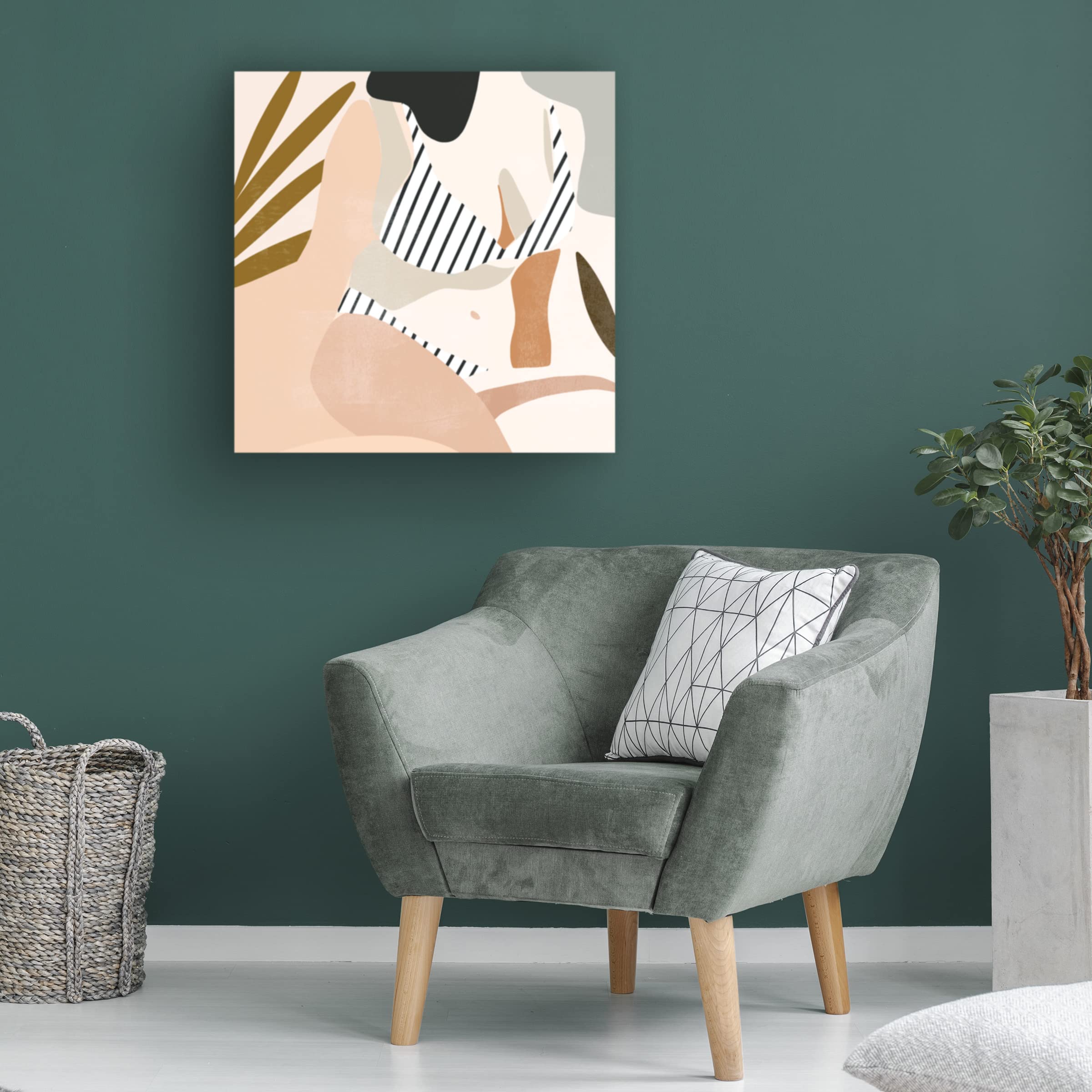 Victoria Borges 'Trieste Summer IV' Canvas Wall Art Print - Modern Coastal Home Decor for Living Room, Bedroom & Office - Handmade Premium Gallery Wrapped Painting