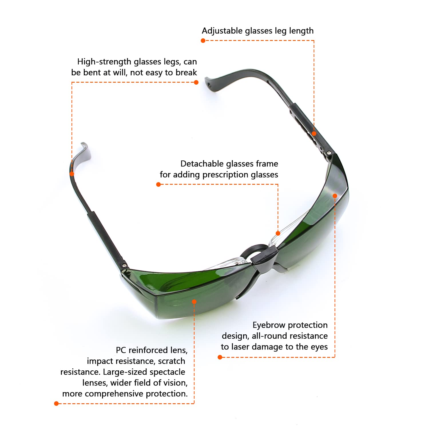 **IPL Laser Protective Glasses 200nm-2000nm – OD4+ Safety Goggles for Intense Pulsed Light, Laser Pointer & Infrared LED – Perfect for Tanning, Beauty Cosmetology & Medical Eye Protection – Ideal for Salon, Clinic & Home Use**