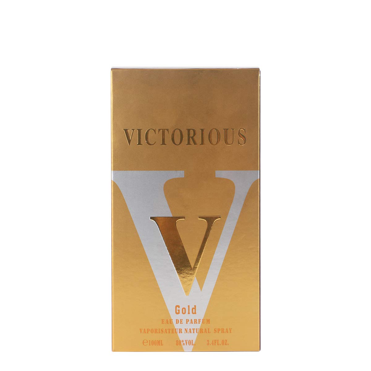 Victorious V Gold by Tiverton - Men's Cologne Eau de Parfum Spray 3.4 oz / 100ml - Long Lasting Fragrance for Date Night, Office & Special Occasions