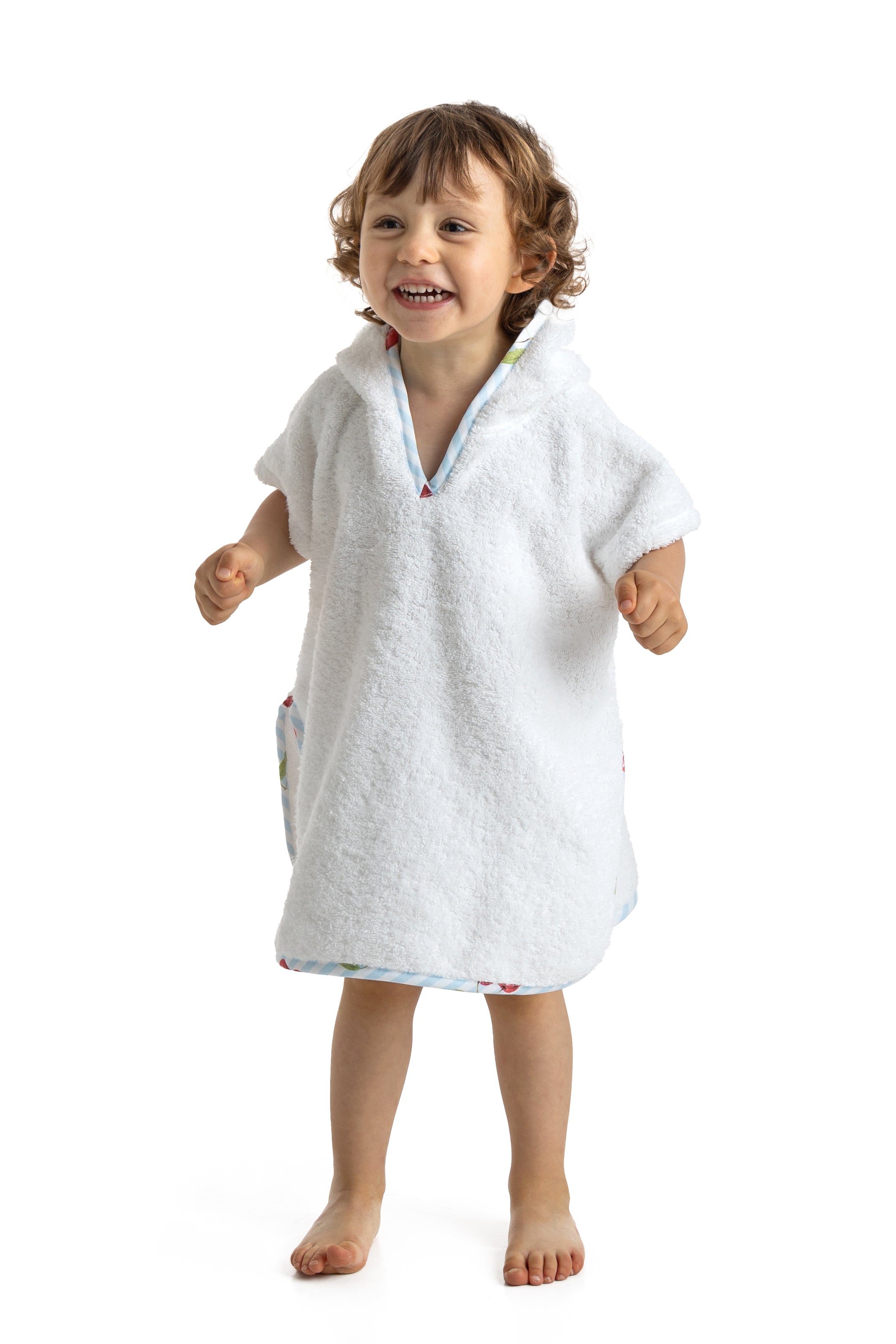 CHERRIES Beach Poncho for Women - Lightweight Quick Dry Swim Cover Up - Perfect for Beach, Pool, Vacation & Summer Outings