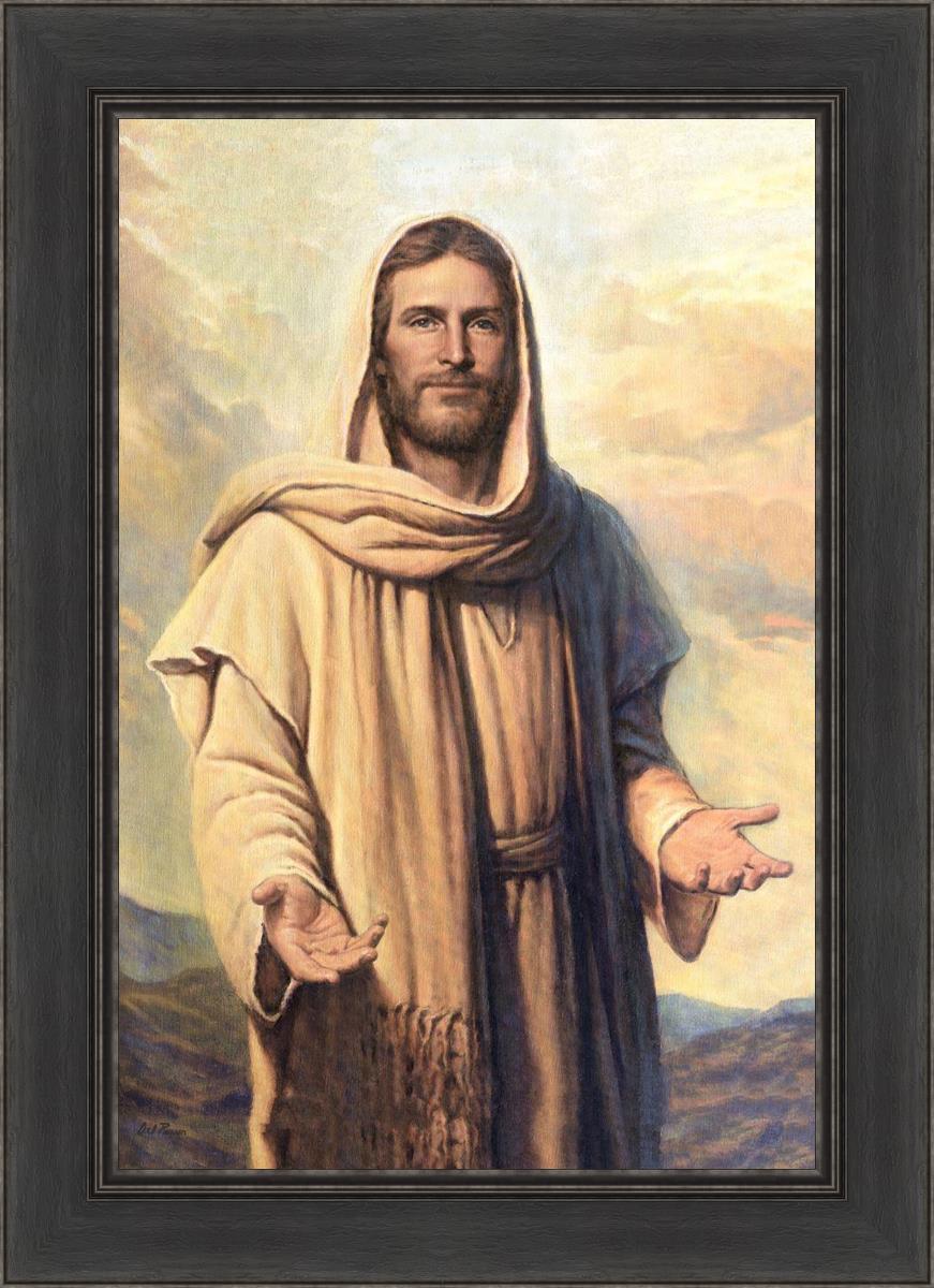 Abide With Me by Del Parson - Inspirational Christian Wall Art for Home & Church Decor - Perfect for Living Rooms, Bedrooms & Worship Spaces