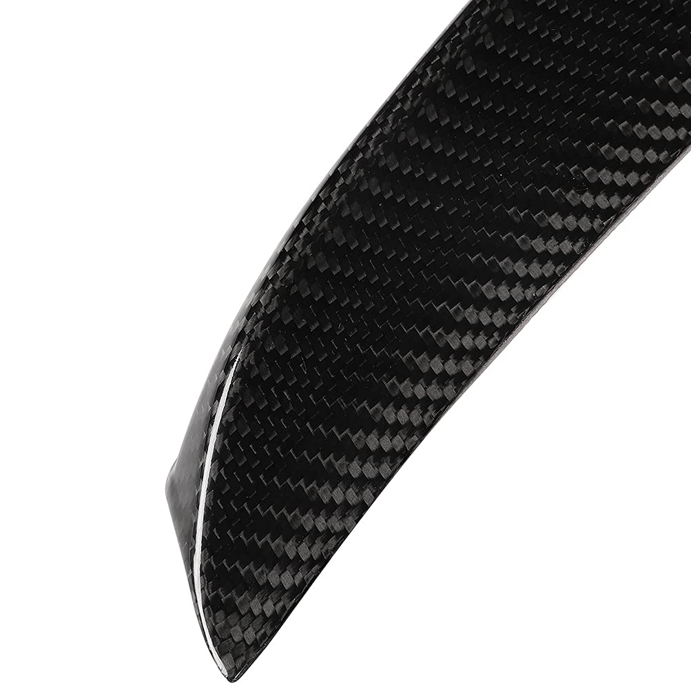 SCITOO Glossy Black Carbon Fiber Rear Trunk Spoiler Wing Compatible with 2017-2018 Mercedes-Benz C180 - Enhance Style & Aerodynamics for Sedan Cars