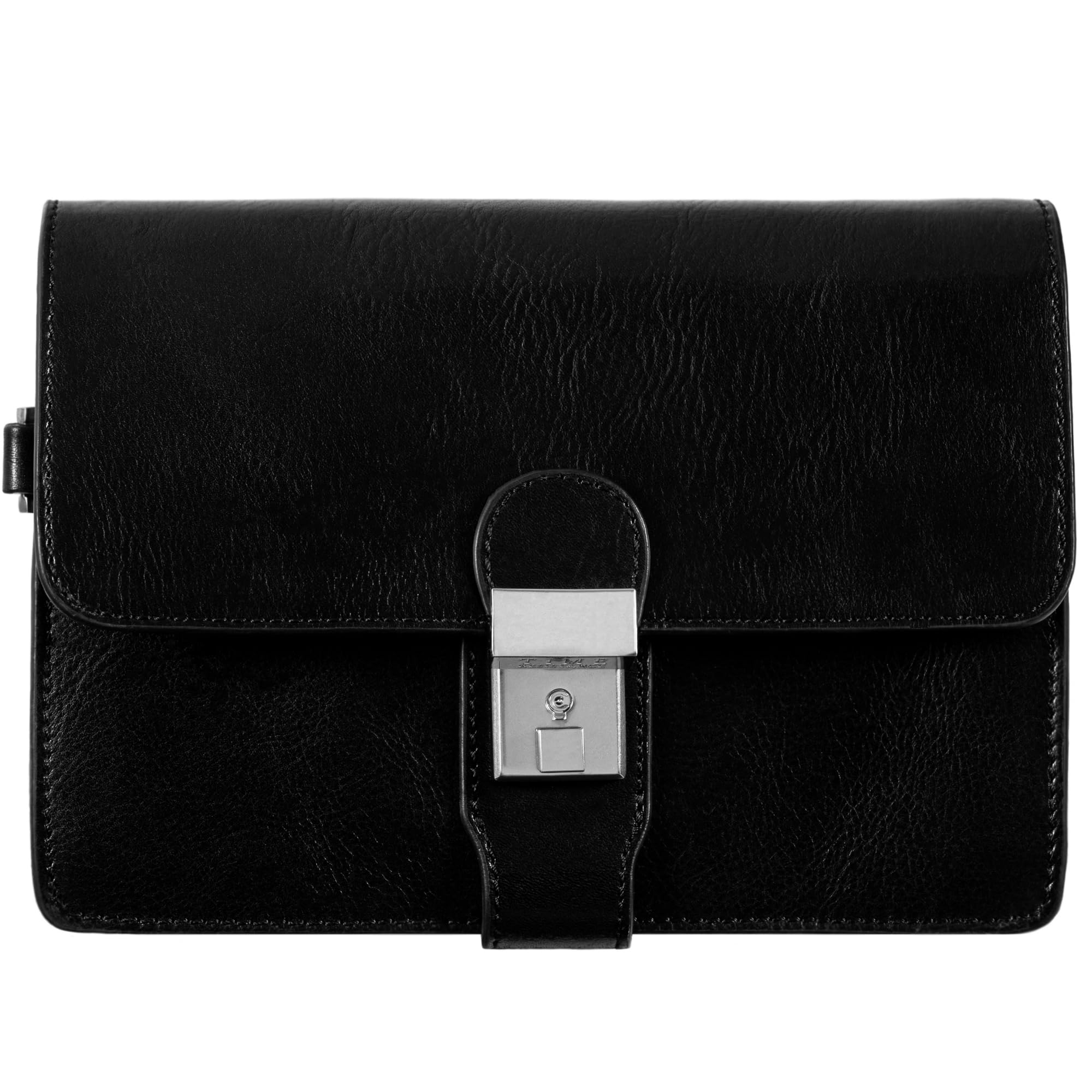 Premium Italian Leather Clutch for Men - Handmade Time-Resistant Wrist Organizer Bag - Perfect for Business, Travel & Daily Essentials