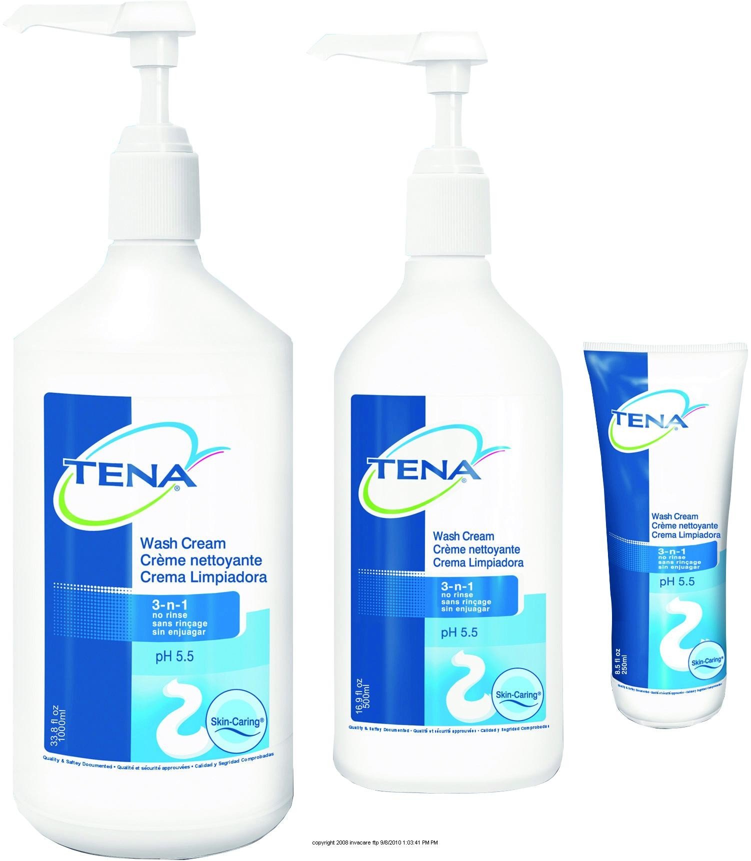 TENA Wash Cream - 8.5 fl oz Tube | Gentle Cleanser for Incontinence Care | Perfect for Daily Hygiene & Sensitive Skin Care
