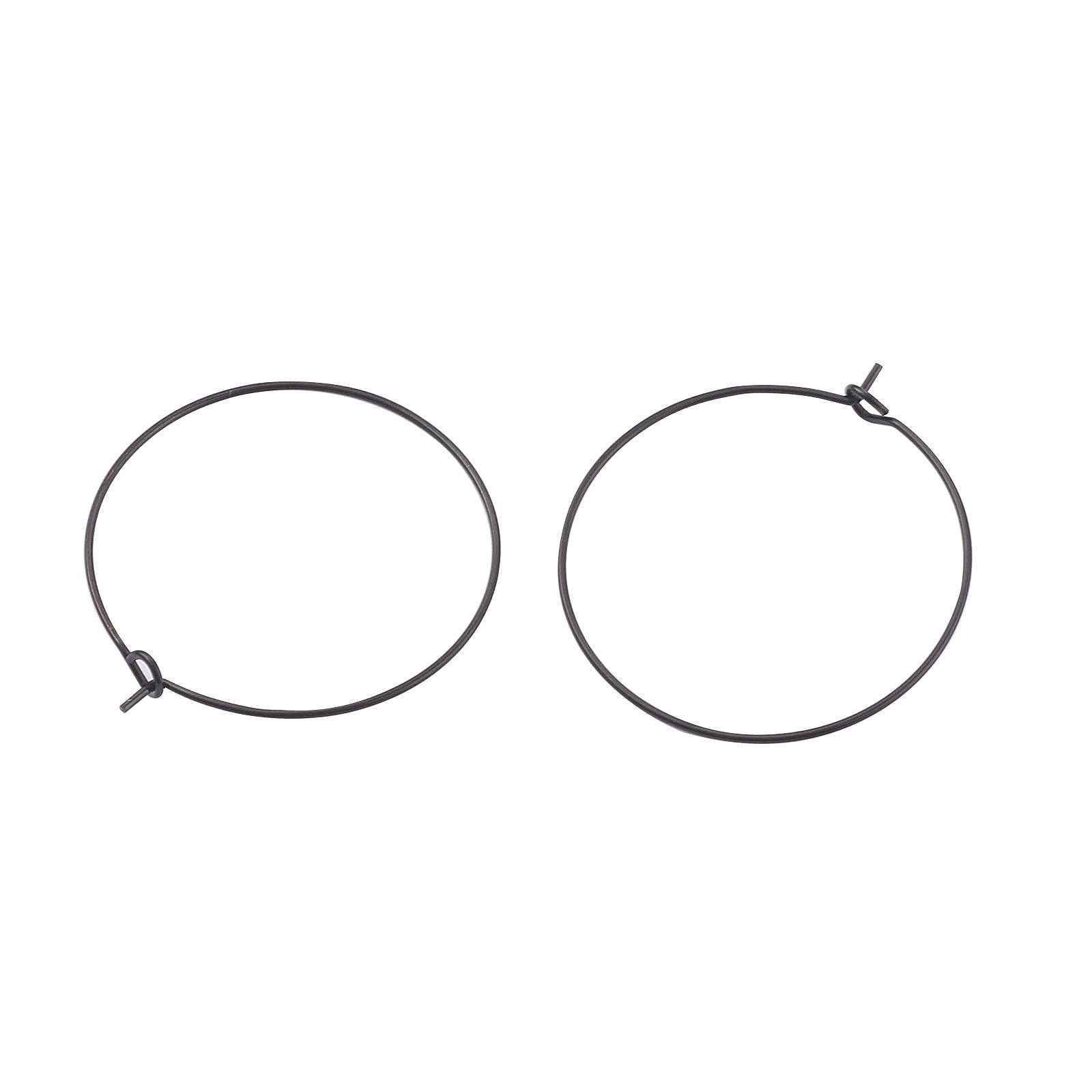BEEFLYING 24 Pcs Stainless Steel Hoop Earrings Set - Hypoallergenic Large Circle Charms for Women DIY Jewelry Making - Perfect for Parties, Gifts & Everyday Fashion Accessories