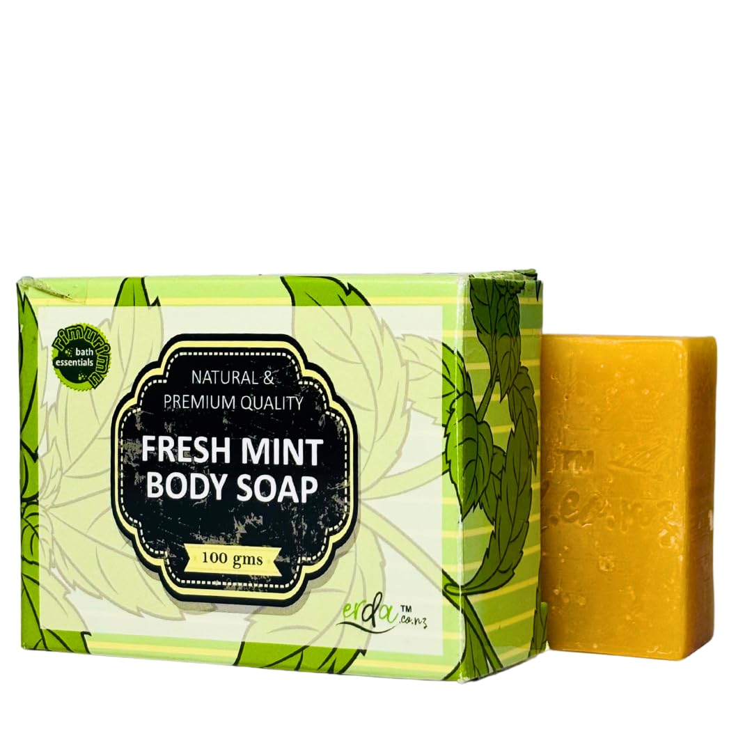 Handmade Fresh Mint Bath Soaps - 100% Natural, Organic & Moisturizing - Perfect for Relaxation, Spa Days & Gift Giving