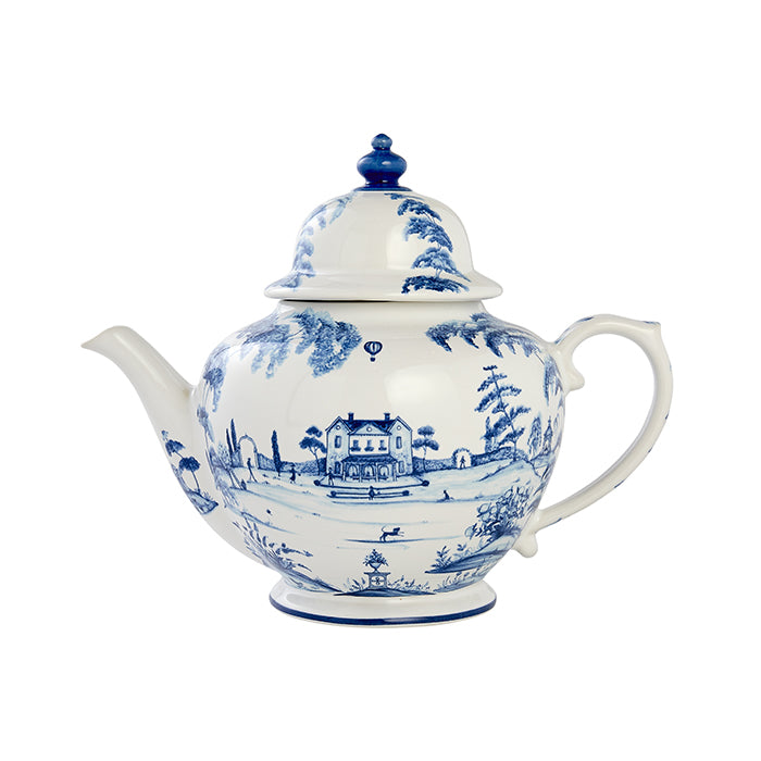 Delft Blue Teapot - Handcrafted Dutch Porcelain Teapot with Classic Floral Design - Perfect for Afternoon Tea, Home Decor & Gift Giving