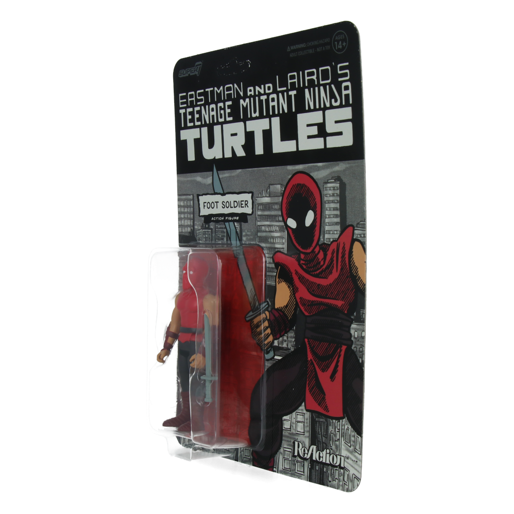 TMNT Foot Soldier Comic Color ReAction Figure Wave 11 - Teenage Mutant Ninja Turtles Collectible Action Figure for Display & Play