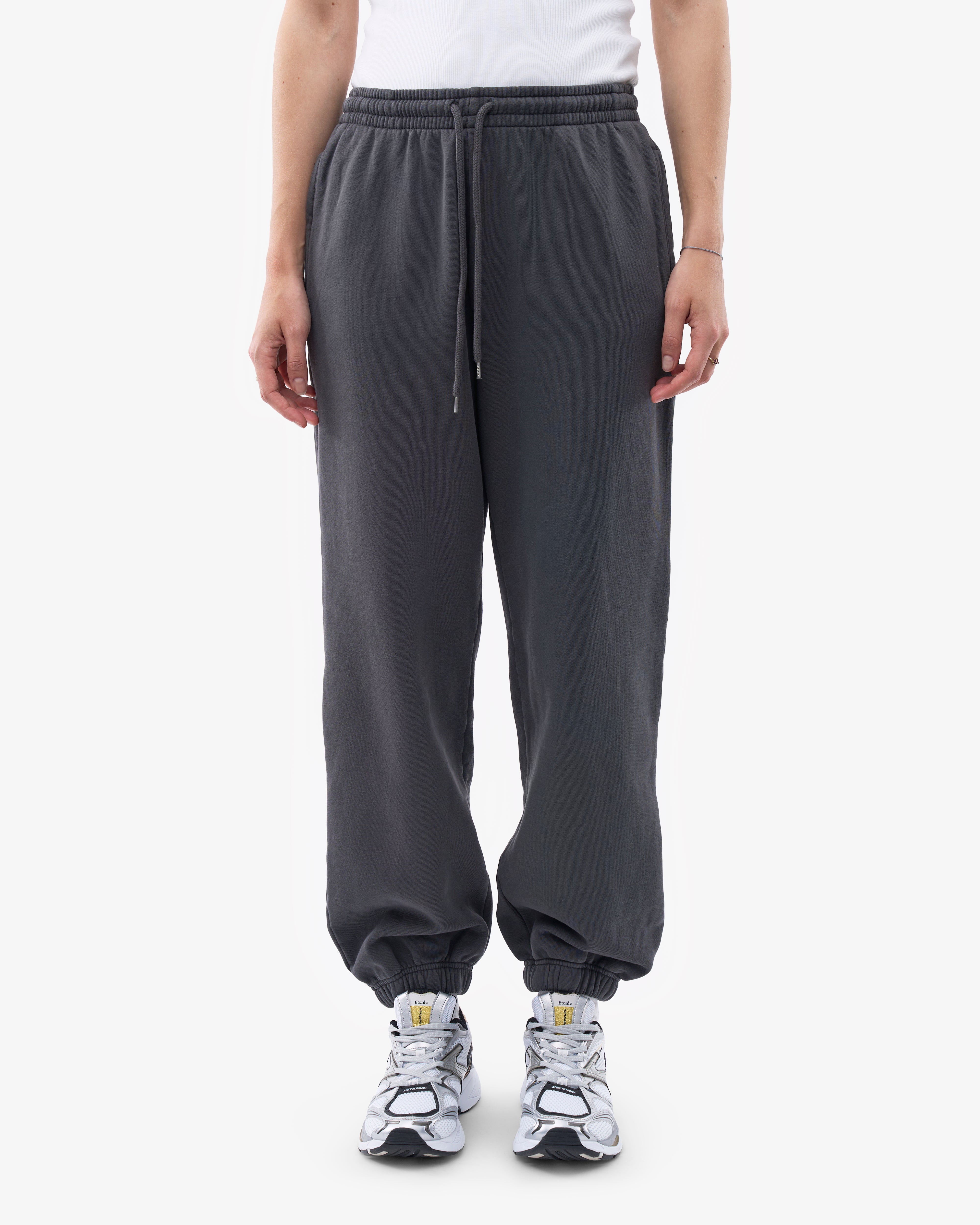 Organic Relaxed Sweatpants for Women - Soft Lava Grey Lounge Pants - Perfect for Yoga, Home Comfort & Casual Wear