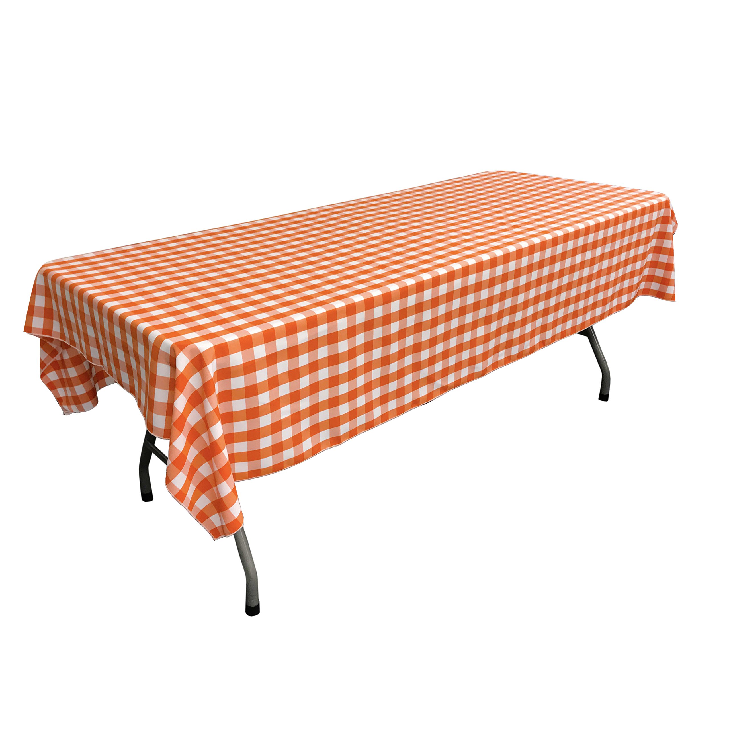 LA Linen Gingham Checkered Tablecloth 60