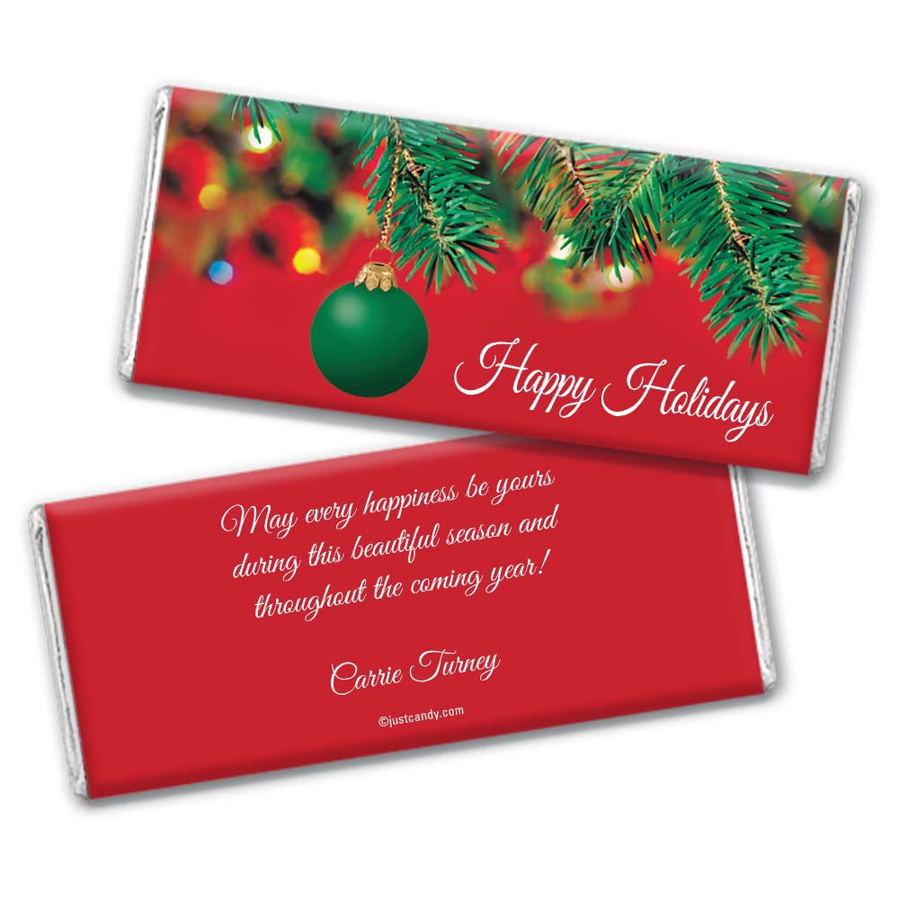 Festive Christmas Chocolate Bar Wrappers - 25 Pack Holiday Candy Wrappers for DIY Gifts, Party Favors & Stocking Stuffers - Perfect for Christmas Celebrations, Office Parties & Family Gatherings