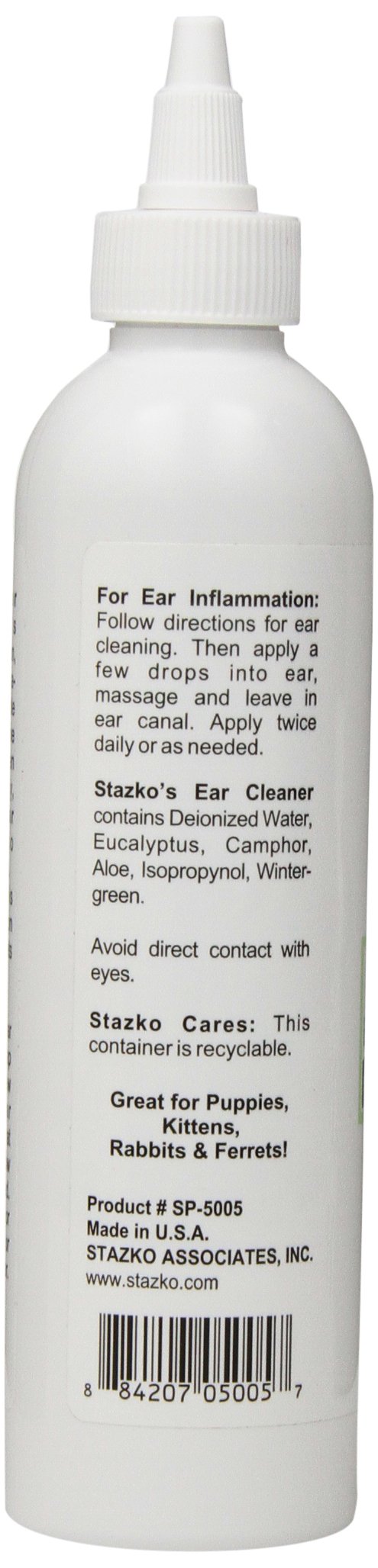 Pet Ear Cleaner Solution for Dogs & Cats - 8 oz Gentle Cleaning Formula | Safe for Puppies & Kittens | Removes Wax & Odor | Perfect for Routine Ear Care & Grooming