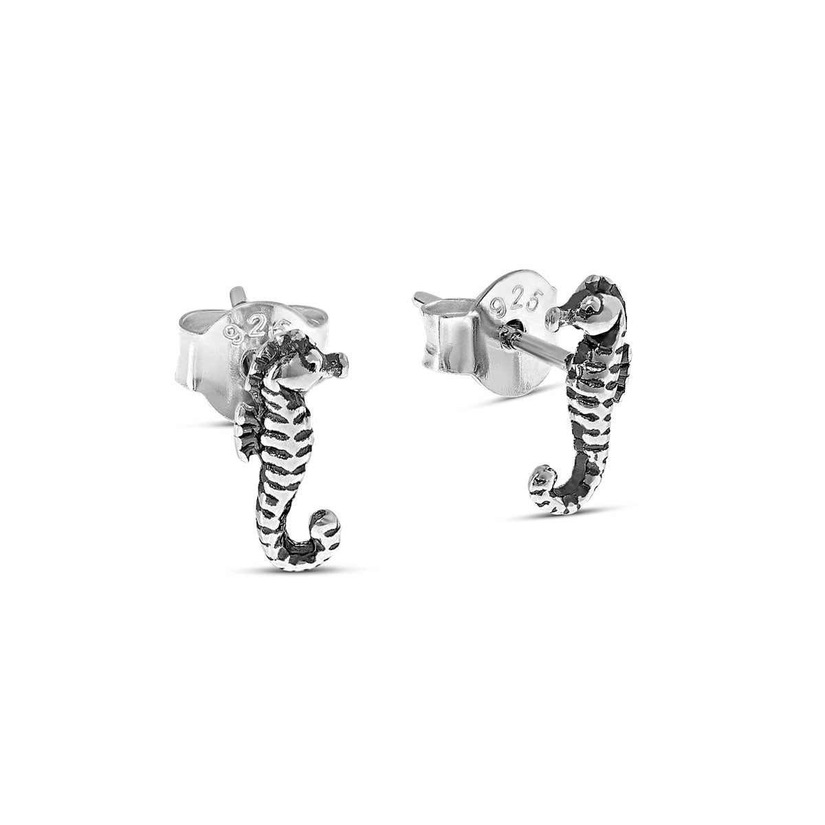 Baby Seahorse Stud Earrings - Cute Tiny Seahorse Jewelry for Girls & Women - Perfect Gift for Birthdays, Valentine's Day & Everyday Wear