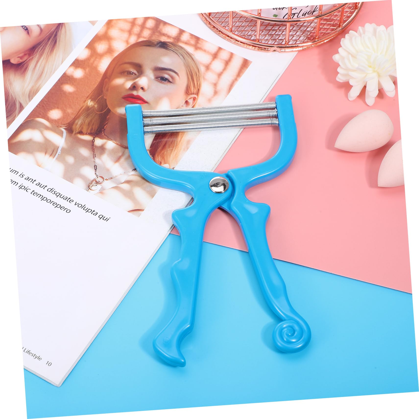 Gentle & Efficient Facial Hair Remover for Women - 3 Pack Spring Lip Hair Epilator | Painless Upper Lip & Chin Hair Removal Tool | Perfect for Home Use & Travel