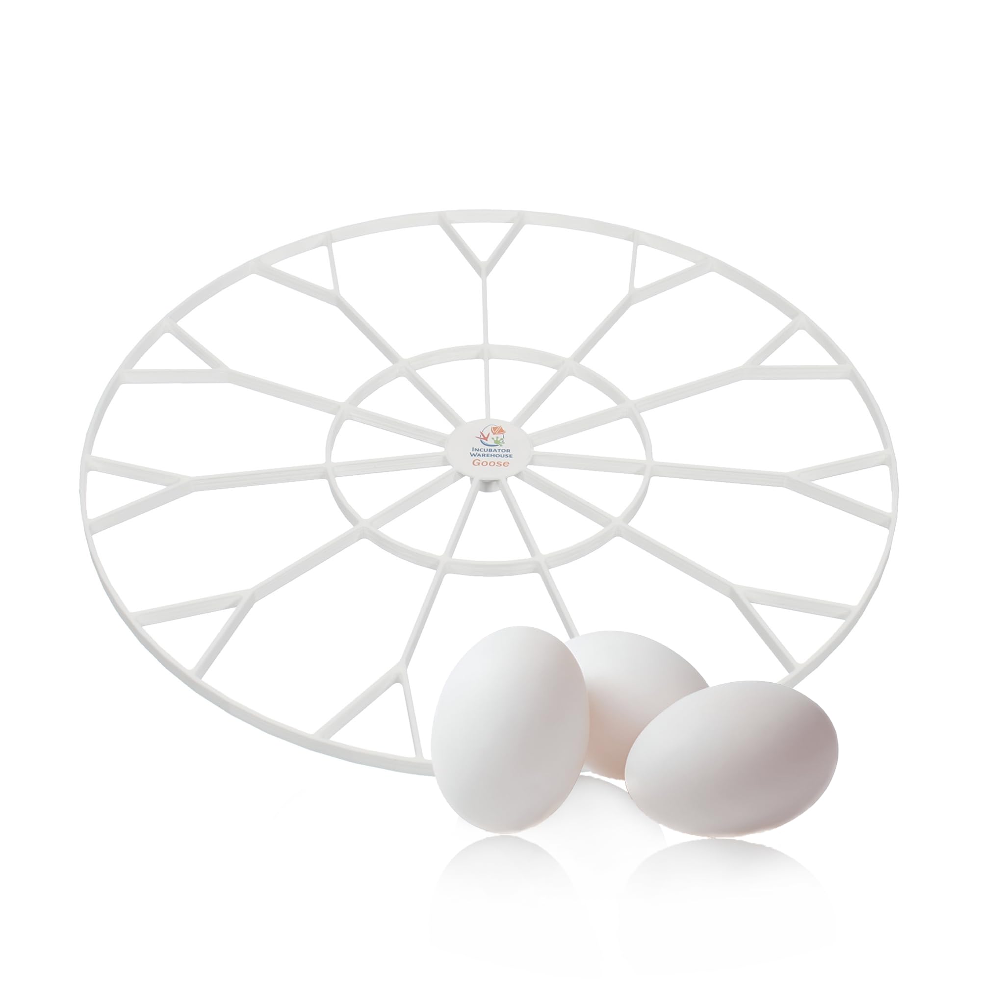 Durable Egg Trays for 11 Large Eggs - Goose/Turkey/Emu Egg Holder - Compatible with Nurture Right 360 Egg Incubator - Hand Washable Chicken Egg Keeper (Various Sizes) - Perfect for Poultry Farming, Egg Hatching & Farm Fresh Storage