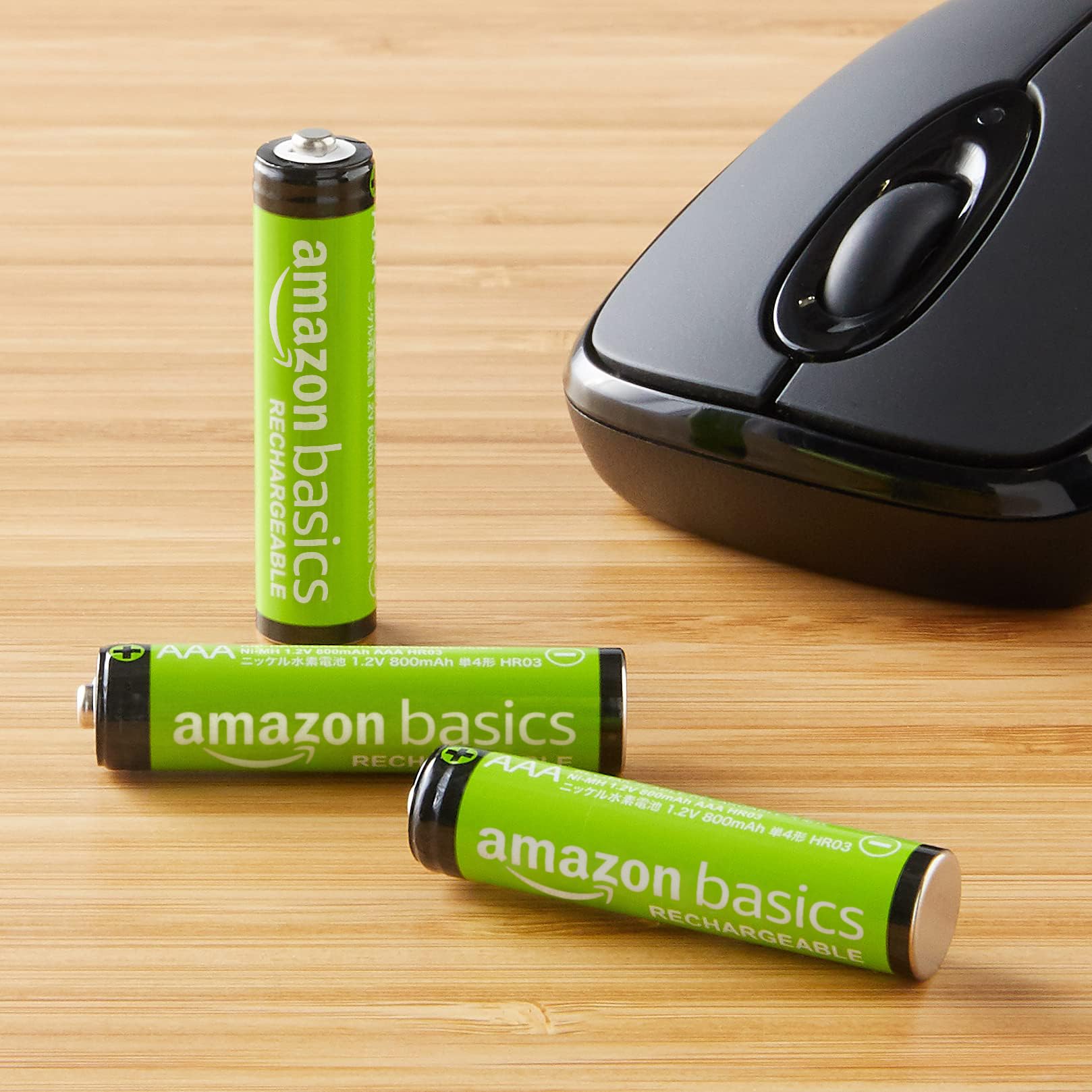 Amazon Basics AAA Rechargeable NiMH Batteries - 16 Pack, 800mAh, Pre-Charged - Perfect for Digital Cameras, Wireless Keyboards, and Remote Controls