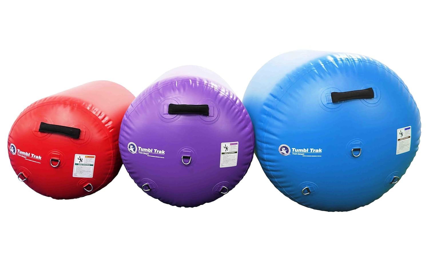 Tumbl Trak Air Barrel - Professional 30-Inch Gymnastics Air Roller for Cheerleading & Tumbling Training - Durable Purple Commercial Grade Inflatable Barrel - Perfect for Home Gyms, Dance Studios & Gymnastics Clubs